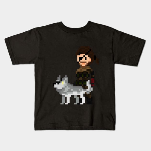 Pixel Big Boss & DD Kids T-Shirt by namdecent